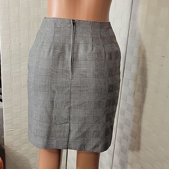 BRAND NEW DAILY HABIT PLAID ZIP CLOSURE ABOVE ANKLE PENCIL SKIRT - Picture 8 of 14